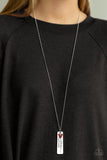Because Of The Brave - Red Necklace - Paparazzi Accessories Necklace Bedazzle Me Pretty Mobile Fashion Boutique