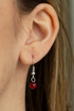 Because Of The Brave - Red Necklace - Paparazzi Accessories Necklace Bedazzle Me Pretty Mobile Fashion Boutique