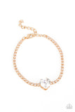 Bedazzled Beauty - Gold Bracelet - Paparazzi Accessories Bracelet Bedazzle Me Pretty Mobile Fashion Boutique
