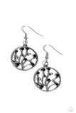 Bedazzlingly Branching - Black Earrings - Paparazzi Accessories Earrings Bedazzle Me Pretty Mobile Fashion Boutique
