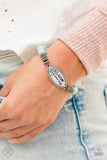 Bedouin Bloom - Blue Bracelet - Paparazzi Accessories Bracelet Bedazzle Me Pretty Mobile Fashion Boutique