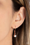 Bejeweled Baroness - Copper Necklace - Paparazzi Accessories Necklace Bedazzle Me Pretty Mobile Fashion Boutique