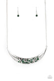 Bejeweled Baroness - Green Necklace - Paparazzi Accessories Necklace Bedazzle Me Pretty Mobile Fashion Boutique