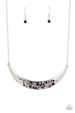Bejeweled Baroness - Purple Necklace - Paparazzi Accessories Necklace Bedazzle Me Pretty Mobile Fashion Boutique