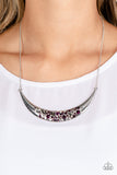Bejeweled Baroness - Purple Necklace - Paparazzi Accessories Necklace Bedazzle Me Pretty Mobile Fashion Boutique