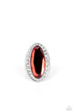 Believe in Bling - Red Ring - Paparazzi Accessories Ring Bedazzle Me Pretty Mobile Fashion Boutique