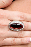 Believe in Bling - Red Ring - Paparazzi Accessories Ring Bedazzle Me Pretty Mobile Fashion Boutique