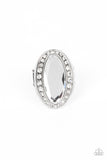 Believe in Bling - White Ring - Paparazzi Accessories Ring Bedazzle Me Pretty Mobile Fashion Boutique