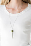 Belle Of The BALLROOM - Green Necklace - Paparazzi Accessories Necklace Bedazzle Me Pretty Mobile Fashion Boutique