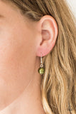 Belle Of The BALLROOM - Green Necklace - Paparazzi Accessories Necklace Bedazzle Me Pretty Mobile Fashion Boutique