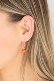 Belle of the BALLROOM - Orange Necklace - Paparazzi Accessories Necklace Bedazzle Me Pretty Mobile Fashion Boutique