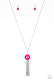 Belle of the BALLROOM - Pink Necklace - Paparazzi Accessories Necklace Bedazzle Me Pretty Mobile Fashion Boutique