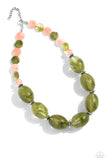 Belle of the Beach - Green Necklace - Paparazzi Accessories Necklace Bedazzle Me Pretty Mobile Fashion Boutique