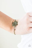 Bermuda Bloom - Brass Bracelet - Paparazzi Accessories Bracelet Bedazzle Me Pretty Mobile Fashion Boutique