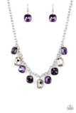 Best Decision Ever - Purple Necklace - Paparazzi Accessories Necklace Bedazzle Me Pretty Mobile Fashion Boutique