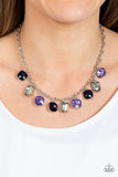 Best Decision Ever - Purple Necklace - Paparazzi Accessories Necklace Bedazzle Me Pretty Mobile Fashion Boutique
