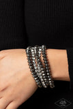 Best of LUXE - Black Bracelet - Paparazzi Accessories Bracelet Bedazzle Me Pretty Mobile Fashion Boutique