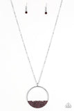 Bet Your Bottom Dollar - Purple Necklace - Paparazzi Accessories Necklace Bedazzle Me Pretty Mobile Fashion Boutique