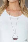 Bet Your Bottom Dollar - Purple Necklace - Paparazzi Accessories Necklace Bedazzle Me Pretty Mobile Fashion Boutique