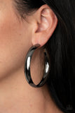 BEVEL In It - Black Earrings - Paparazzi Accessories Earrings Bedazzle Me Pretty Mobile Fashion Boutique