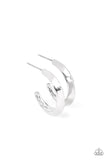 BEVEL Up - Silver Earrings - Paparazzi Accessories Earrings Bedazzle Me Pretty Mobile Fashion Boutique