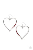 Bewitched Kiss - Red Earrings - Paparazzi Accessories Earrings Bedazzle Me Pretty Mobile Fashion Boutique