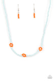 Bewitching Beading - Orange Necklace - Paparazzi Accessories Necklace Bedazzle Me Pretty Mobile Fashion Boutique