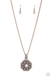 Bewitching Brilliance - Copper Necklace - Paparazzi Accessories Necklace Bedazzle Me Pretty Mobile Fashion Boutique