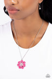Beyond Blooming - Pink Necklace - Paparazzi Accessories Necklace Bedazzle Me Pretty Mobile Fashion Boutique