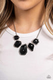 Beyond the Badlands - Black Necklace - Paparazzi Accessories Necklace Bedazzle Me Pretty Mobile Fashion Boutique