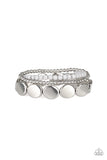 Beyond The Basics - Silver Bracelet - Paparazzi Accessories Bracelet Bedazzle Me Pretty Mobile Fashion Boutique