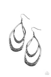 Beyond Your GLEAMS - Black Earrings - Paparazzi Accessories Earrings Bedazzle Me Pretty Mobile Fashion Boutique