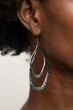 Beyond Your GLEAMS - Black Earrings - Paparazzi Accessories Earrings Bedazzle Me Pretty Mobile Fashion Boutique