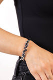 Big City Bling - Blue Bracelet - Paparazzi Accessories Bracelet Bedazzle Me Pretty Mobile Fashion Boutique