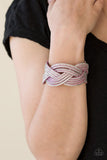 Big City Shimmer - Purple Bracelet - Paparazzi Accessories Bracelet Bedazzle Me Pretty Mobile Fashion Boutique