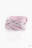 Big City Shimmer - Purple Bracelet - Paparazzi Accessories Bracelet Bedazzle Me Pretty Mobile Fashion Boutique