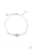 Big-Hearted Beam - Pink Bracelet - Paparazzi Accessories Bracelet Bedazzle Me Pretty Mobile Fashion Boutique