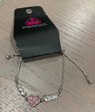 Big-Hearted Beam - Pink Bracelet - Paparazzi Accessories Bracelet Bedazzle Me Pretty Mobile Fashion Boutique