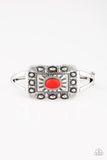 BIG House On The Prairie - Red Bracelet - Paparazzi Accessories Bracelet Bedazzle Me Pretty Mobile Fashion Boutique