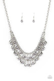 Big Money - Silver Necklace - Paparazzi Accessories Necklace Bedazzle Me Pretty Mobile Fashion Boutique