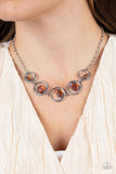 Big Night Out - Brown Necklace - Paparazzi Accessories Necklace Bedazzle Me Pretty Mobile Fashion Boutique