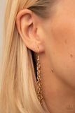 Big Night Out - Gold Necklace - Paparazzi Accessories Necklace Bedazzle Me Pretty Mobile Fashion Boutique