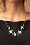 Big Night Out - Gold Necklace - Paparazzi Accessories Necklace Bedazzle Me Pretty Mobile Fashion Boutique