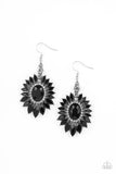 Big Time Twinkle - Black Earrings - Paparazzi Accessories Earrings Bedazzle Me Pretty Mobile Fashion Boutique