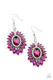 Big Time Twinkle - Pink Earrings - Paparazzi Accessories Earrings Bedazzle Me Pretty Mobile Fashion Boutique