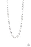 Big Win - Silver Necklace - Paparazzi Accessories Necklace Bedazzle Me Pretty Mobile Fashion Boutique