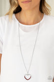 Bighearted - Red Necklace - Paparazzi Accessories Necklace Bedazzle Me Pretty Mobile Fashion Boutique