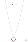 Bighearted - Red Necklace - Paparazzi Accessories Necklace Bedazzle Me Pretty Mobile Fashion Boutique