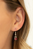 Bighearted - Red Necklace - Paparazzi Accessories Necklace Bedazzle Me Pretty Mobile Fashion Boutique