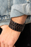 Biker Badlands - Black Bracelet - Paparazzi Accessories Bracelet Bedazzle Me Pretty Mobile Fashion Boutique